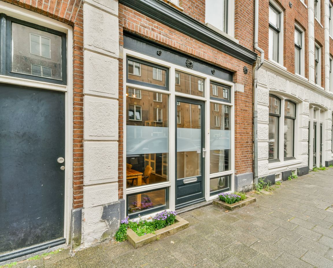 Tidy commercial premises exterior in daylight